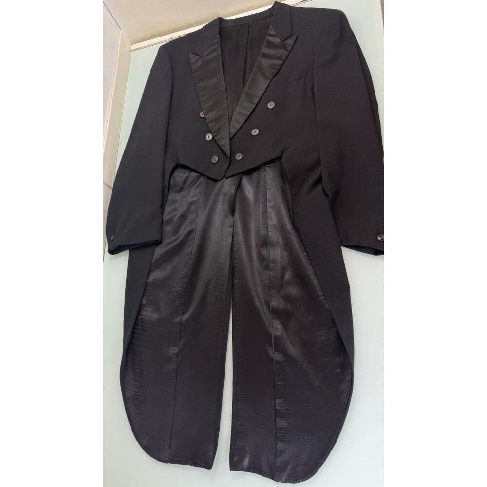 Vintage Tailcoat Tuxedo Jacket 40 After Six Rudofker Double Breasted Formal